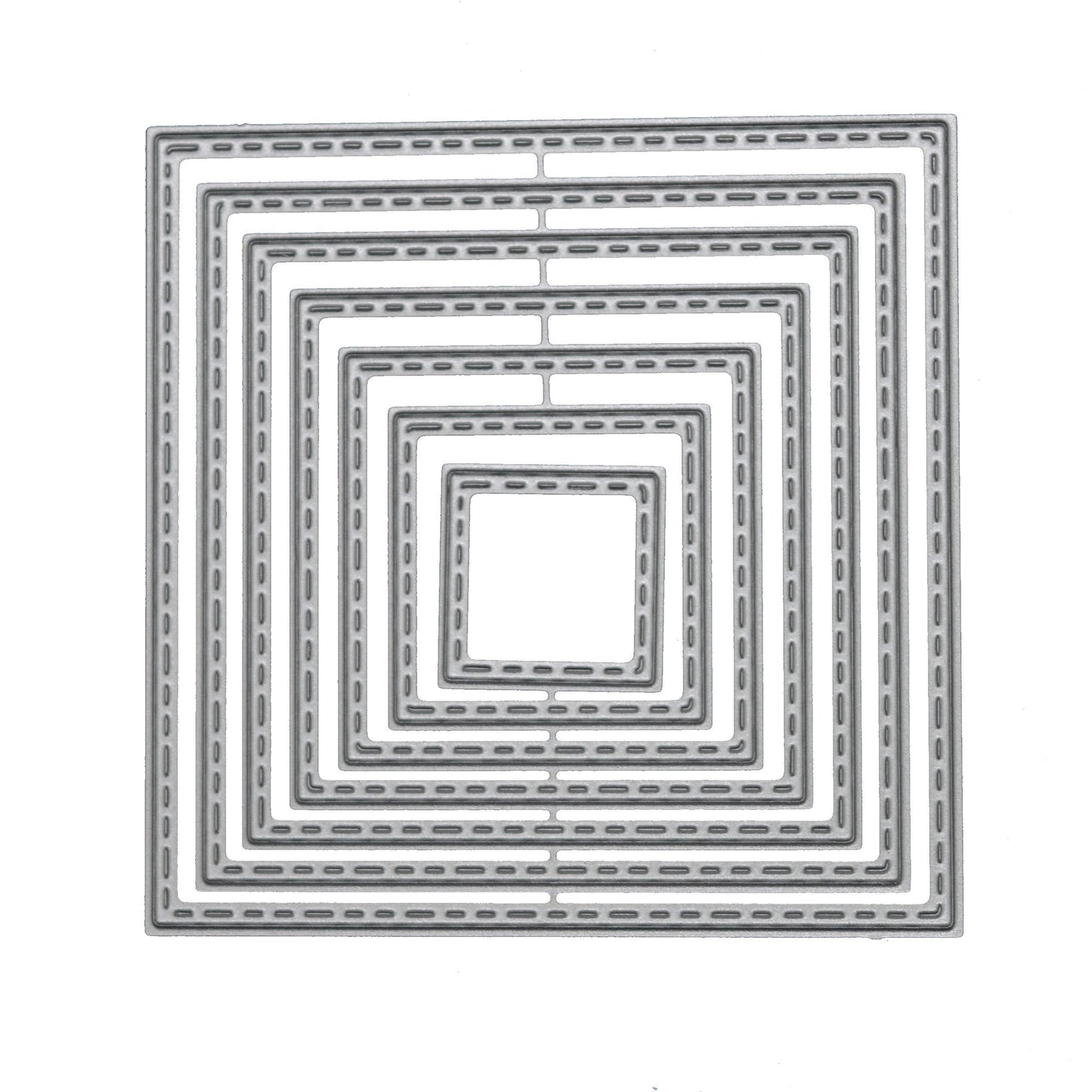 Square stitched frame metal cutting dies set