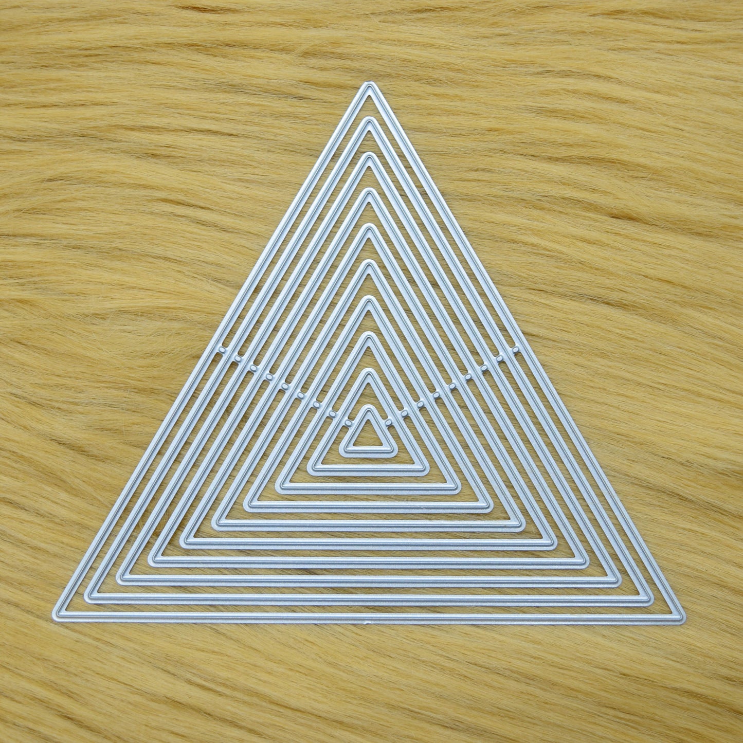 Triangle nesting metal cutting dies set for geometric card making designs