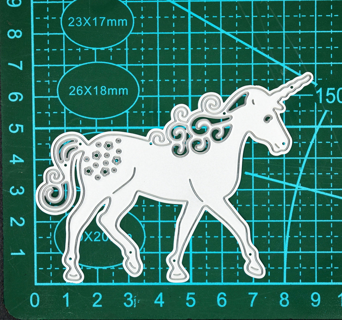 Unicorn Metal Cutting Die – Magical Character Card Making Craft Die