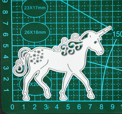 Unicorn Metal Cutting Die – Magical Character Card Making Craft Die