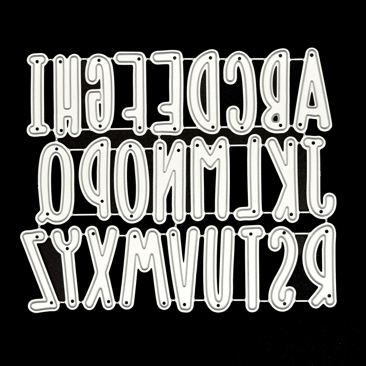 Uppercase alphabet metal cutting dies set for card making and personalised crafts