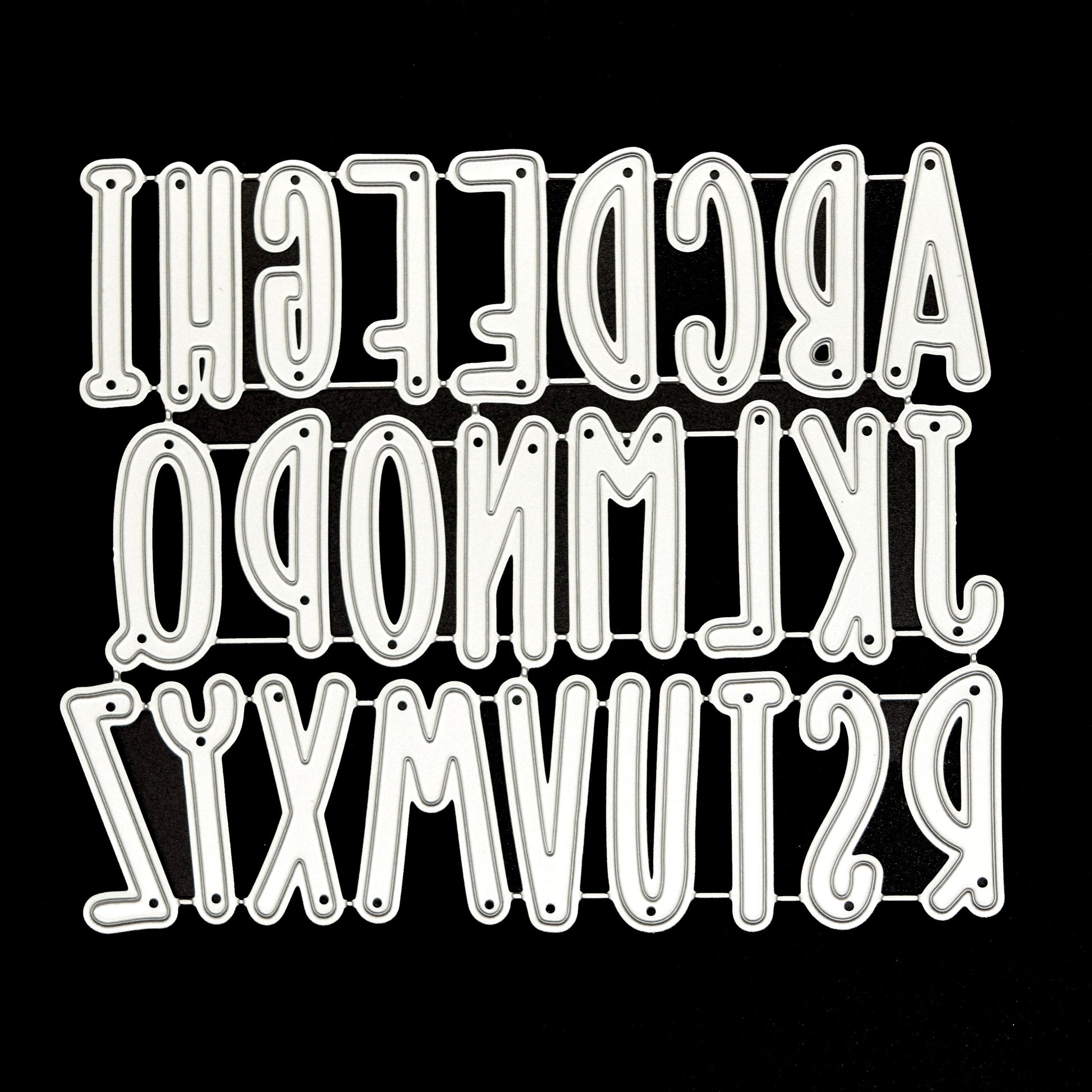 Uppercase alphabet metal cutting dies set for card making and personalised crafts