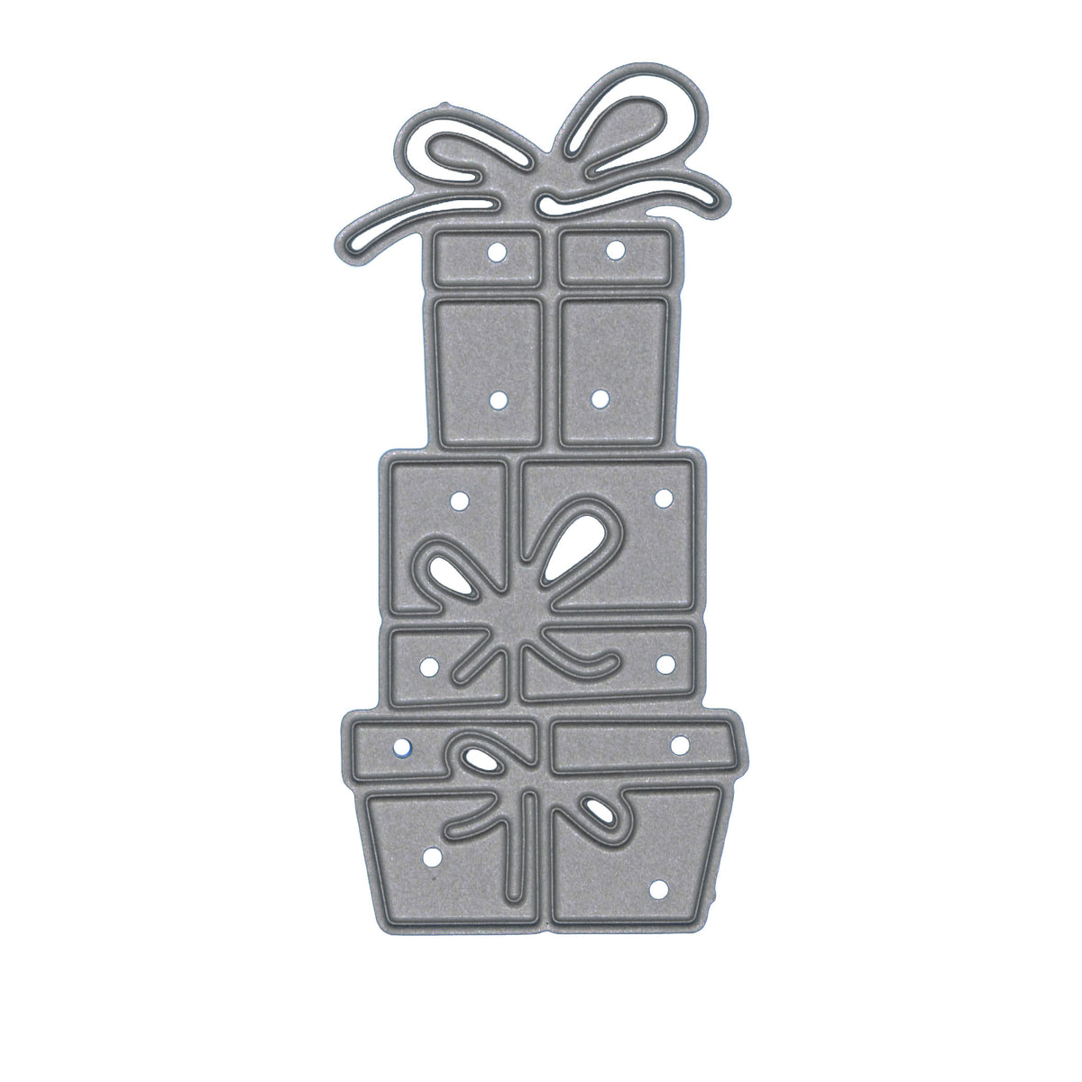 Stack of Presents Inverted Metal Cutting Die – Christmas Gift Design