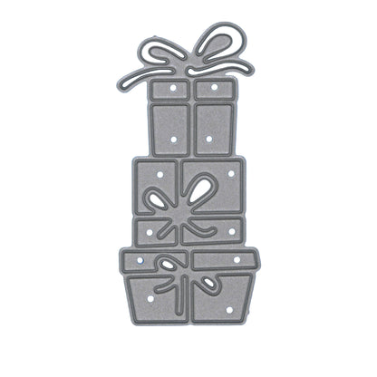Stack of Presents Inverted Metal Cutting Die – Christmas Gift Design